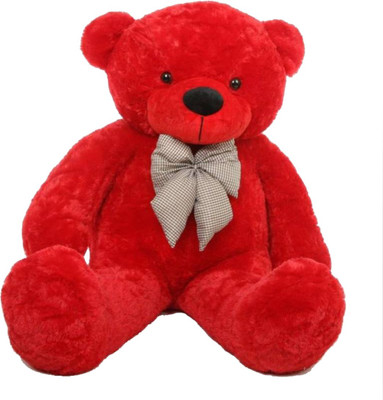 

CLICK4DEAL Soft Lovable hug able 3 feet long cute large teddy bear RED (Best for someone special) - 91 cm(Red)