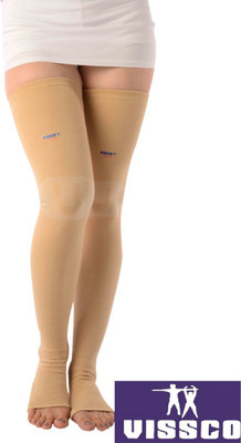 

Vissco Anti Embolism Stockings- For Deep Vein Thrombosis (DVT Knee, Calf & Thigh Support (, Beige
