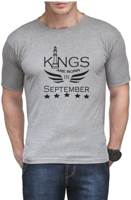 Rexel Spelax Printed Men Round Neck Grey T-Shirt