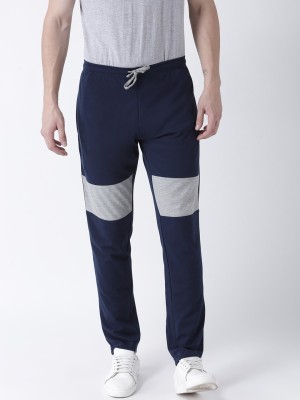 Club York Self Design Men Dark Blue Track Pants