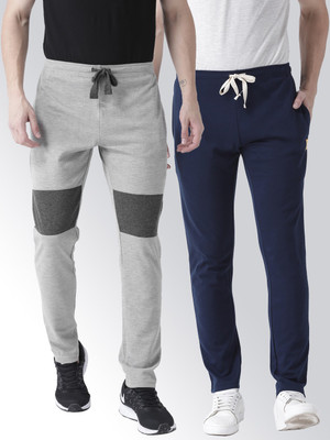 Club York Self Design Men Grey Track Pants
