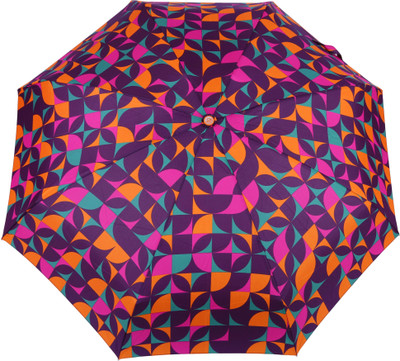 

FabSeasons 5 fold Orange Digital Printed Small Compact Manual Umbrella which fits in your Handbag for women Umbrella(Multicolor)