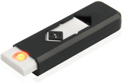 

Oyrl USB Flameless Rechargeable Electronic Windproof Eco Friendly Unique Cigarette Lighter(Black)