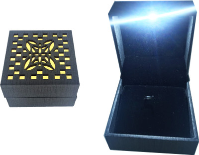 

Oscar Pendent Hooks Jewelry Hard Board Wood Display Jewellery Gift (Pendent ) Boxes Grey Color Velvet Finish, Led Light Size -2.7 x 2.7 x 1.8 Inch Jewellery Vanity Box(Grey, Black)