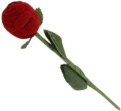 

Majik Velvet Red Rose Ring Box For Women, Girls & Loved Ones (Gift, Engagement) Single Box Without Ring - Valentin Gift For Girls & Boys Ring Box Vanity Box(Red)