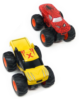 

Akrobo Palm Size Super Hero Car Spiderman & X man Inertia Powered and Four Wheel Drive Power(Multicolor)