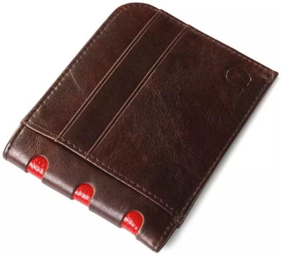 

Tinera Trends Men Brown Genuine Leather Wallet(4 Card Slots)