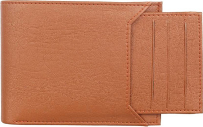 

beautylife Men Tan Genuine Leather Wallet(7 Card Slots)