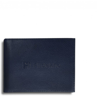 

Firdekho Men Blue Genuine Leather Money Clip(4 Card Slots), Port blue