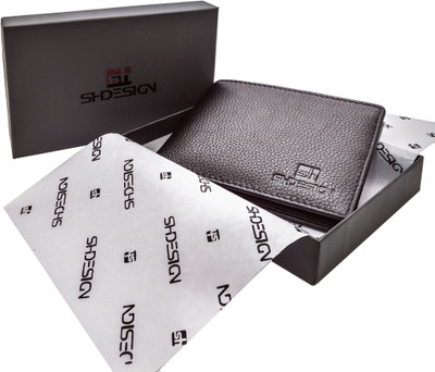 

SH DESIGN Men Brown Genuine Leather Wallet(7 Card Slots)
