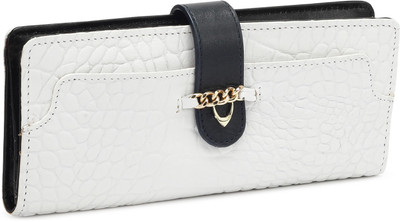 

Hidesign Women Evening/Party White Genuine Leather Wallet(13 Card Slots), White m blue blk