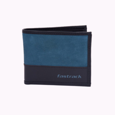 

Fastrack Men Black, Blue Genuine Leather Wallet(6 Card Slots)
