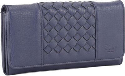 

Allen Solly Girls Casual Blue Artificial Leather Wallet(12 Card Slots)