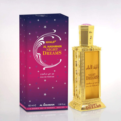 

Kivalo Ⓡ Pure Original Haramain Night Dreams Perfume Attar (Spray) with Musk, Cedar wood- 60 ml Floral Attar(Musk)