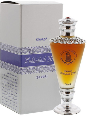 

Kivalo Ⓡ Pure Original Haramain Mukhallath 2000 (Silver) Perfume Attar (Spray) with Agarwood oud, Rose - 50 ml Floral Attar(Oud (agarwood))