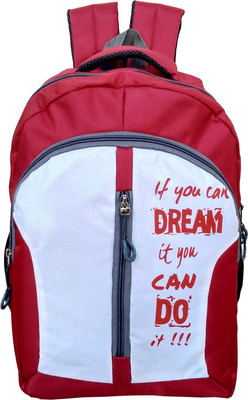 

JetBags Compatible 22 L Laptop Backpack(Red, Grey)