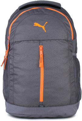 

Puma Pals 23 L Laptop Backpack(Grey, Orange), Dark grey