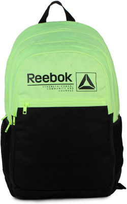 

REEBOK MOTION Junior 23 L Laptop Backpack(Green, Black), Black & green