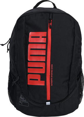 

Puma Back pack 39.57 L Laptop Backpack(Black), Black-flame scarlet
