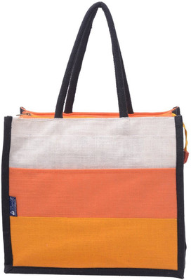 

Promise Bags Perfect Eco Friendly Naturally processed Multipurpose Reusable Jute Bags Waterproof Multipurpose Bag(Multicolor, 4 L)