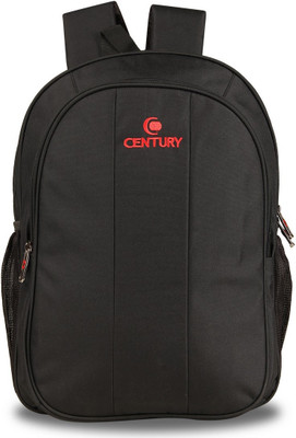 

CENTURY Fashionable Black Color Medium Polyester Laptop Backpack Bag Backpack(Black, 26 L)