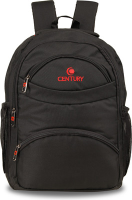 

CENTURY Fashionable Black Color Large Polyester Laptop Backpack Bag Backpack(Black, 27 L)