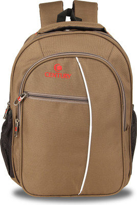 

CENTURY Fashionable Brown Color Medium Polyester Laptop Backpack Bag Backpack(Brown, 25 L)