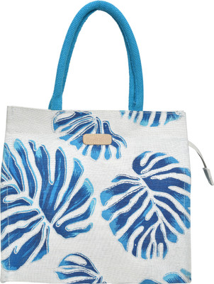 

ECOTARA FLORA DESIGNER JUTE LUNCH BAG Lunch Bag(Blue, 4 L)
