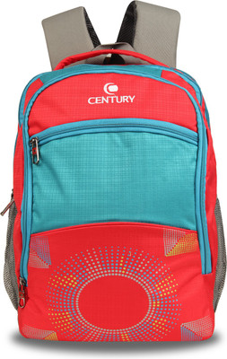 

CENTURY Fashionable Red and Cyan Green Color Large Polyester Backpack Bag Backpack(Red, 28 L)
