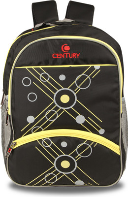 

CENTURY Fashionable Black Color Large Polyester Backpack Bag Backpack(Black, 27 L)