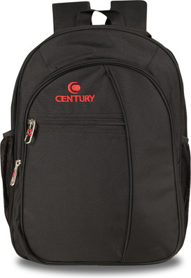 

CENTURY Fashionable Black Color Medium Polyester Laptop Backpack Bag Backpack(Black, 25 L)