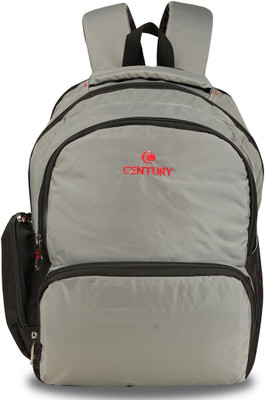 

CENTURY Fashionable Light Grey Color Large Polyester Backpack Bag Backpack(Grey, 24 L)