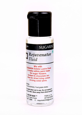 

Sugarin Food Grade Rejuvenator Fluid/Spirit for Edible Lustre Dust & other dust products, 25 gram Icing(40 g, NA)