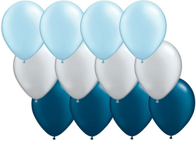 

Theme My Party Solid BIRTHDAY DECORATION Balloon(Pink, Blue, White, Pack of 50)