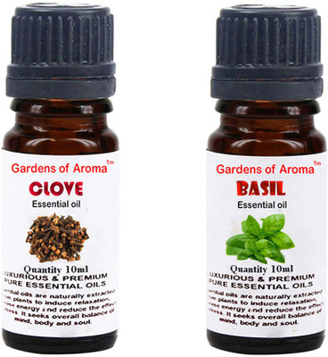 

Gardens Of Aroma Clove Essential Oil And Basil Essential Oil(20 ml)