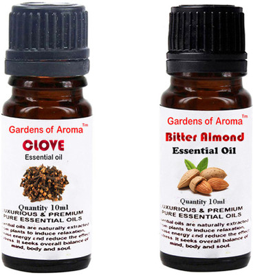 

Gardens Of Aroma Clove Essential Oil And Bitter Almond Essential Oil(20 ml)