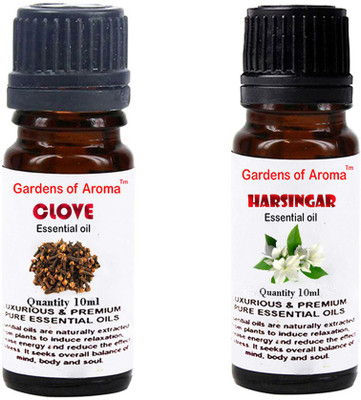 

Gardens Of Aroma Clove Essential Oil And Harshingar Essential Oil(20 ml)