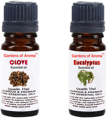 

Gardens Of Aroma Clove Essential Oil And Eucalyptus Essential Oil(20 ml)