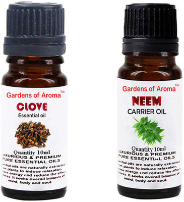 

Gardens Of Aroma Clove Essential Oil And Neem Carrier Oil(20 ml)
