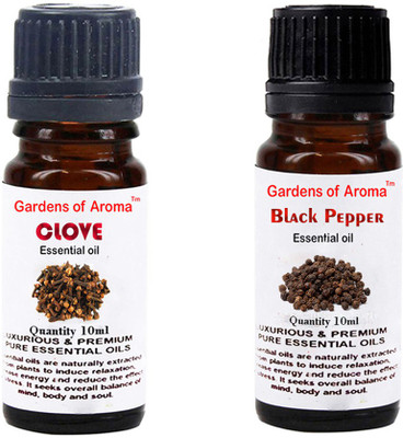 

Gardens Of Aroma Clove Essential Oil And Black pepper Essential Oil(20 ml)