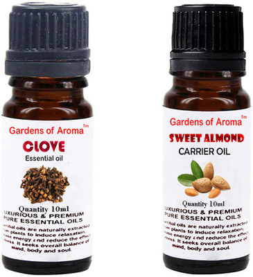 

Gardens Of Aroma Clove Essential Oil And sweet almond Carrier Oil(20 ml)