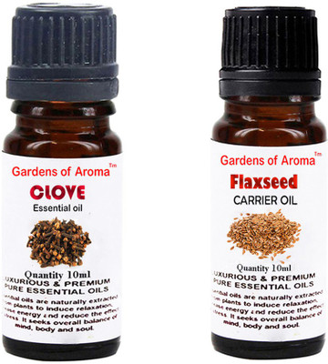 

Gardens Of Aroma Clove Essential Oil And Flaxseed Carrier Oil(20 ml)