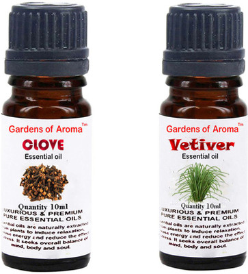 

Gardens Of Aroma Clove Essential Oil And Vetiver Essential Oil(20 ml)