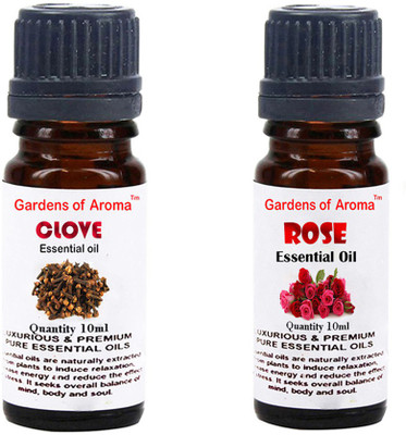 

Gardens Of Aroma Clove Essential Oil And Rose Essential Oil(20 ml)