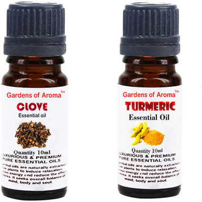 

Gardens Of Aroma Clove Essential Oil And Tumeric Essential Oil(20 ml)