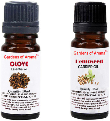 

Gardens Of Aroma Clove Essential Oil And Hepmseed Carrier Oil(20 ml)