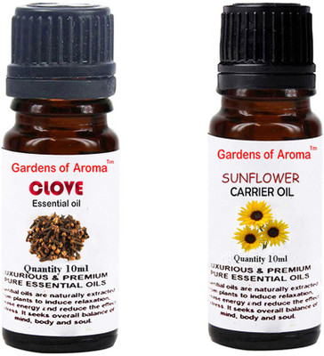

Gardens Of Aroma Clove Essential Oil And Sunflower Carrier Oil(20 ml)