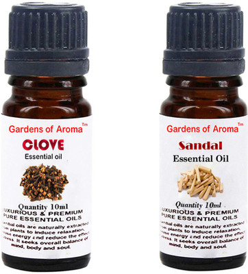 

Gardens Of Aroma Clove Essential Oil And Sandal Essential Oil(20 ml)