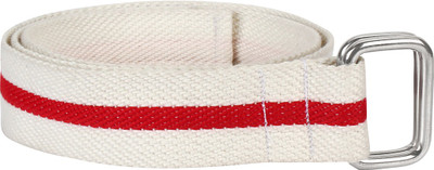 

Onlinemaniya Men & Women Casual White Canvas Belt