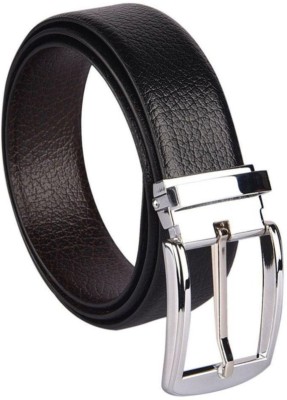 BlacKing Men Party, Formal, Casual Black Genuine Leather Reversible Belt